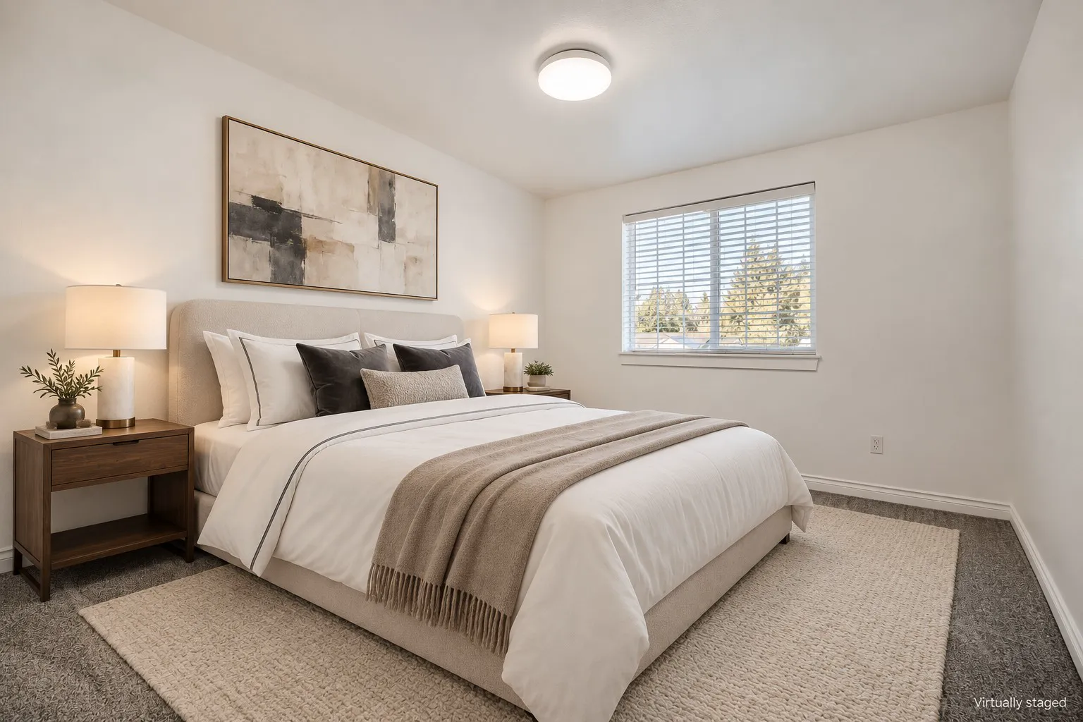 Second bedroom, virtually staged