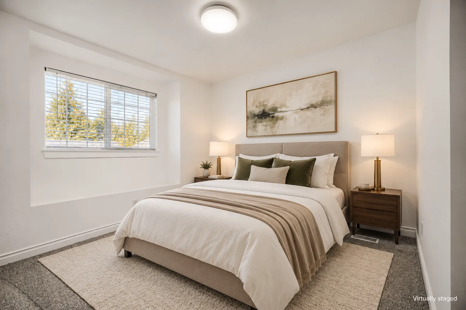 Third bedroom, virtually staged