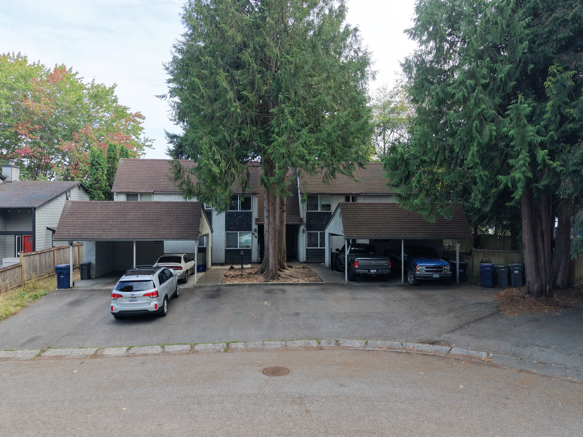 Front elevation, second angle from the street