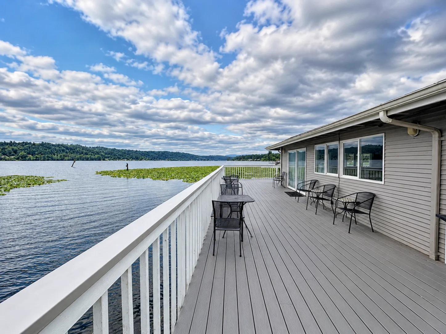 Marina deck on the lake